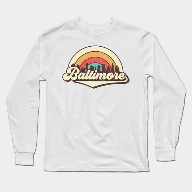 Baltimore city gift Long Sleeve T-Shirt by SerenityByAlex